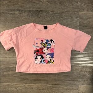 Girls' HUNTRIX Pink Graphic Short Sleeve Tee